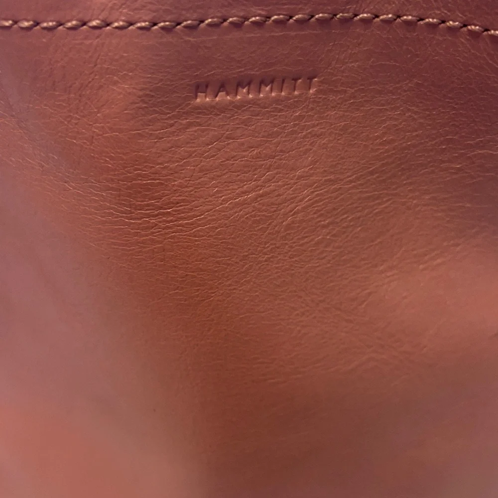 Hammitt pink Leather Crossbody with Gold Stud Accents - Picture 2 of 10